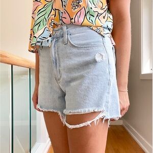 Just black denim vintage boy short